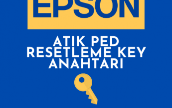 Epson Atık Mürekkep Pedi Resetleme Key Anahtarı