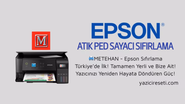 Epson Mürekkep Pedi Resetleme Programı Arayüzü - Epson Ped Resetleme Anahtarı kullanımı