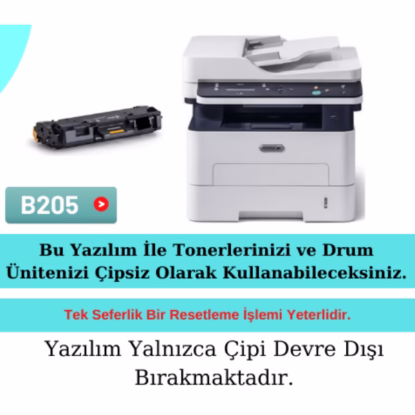 Xerox B205 Yazıcı Resetleme Chip Reset
