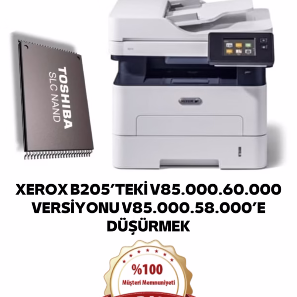Xerox B215'teki V88.000.64.000 Versiyonu V85.000.58.000'e Düşürmek